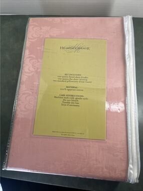 Highgate Manor Queen Sheet Set Pink Damask 400 TC Egyptian Cotton New In Package